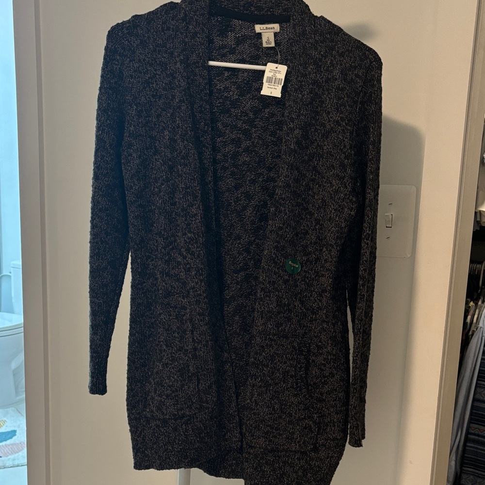 L.L. Bean Women's Charcoal Cardigan